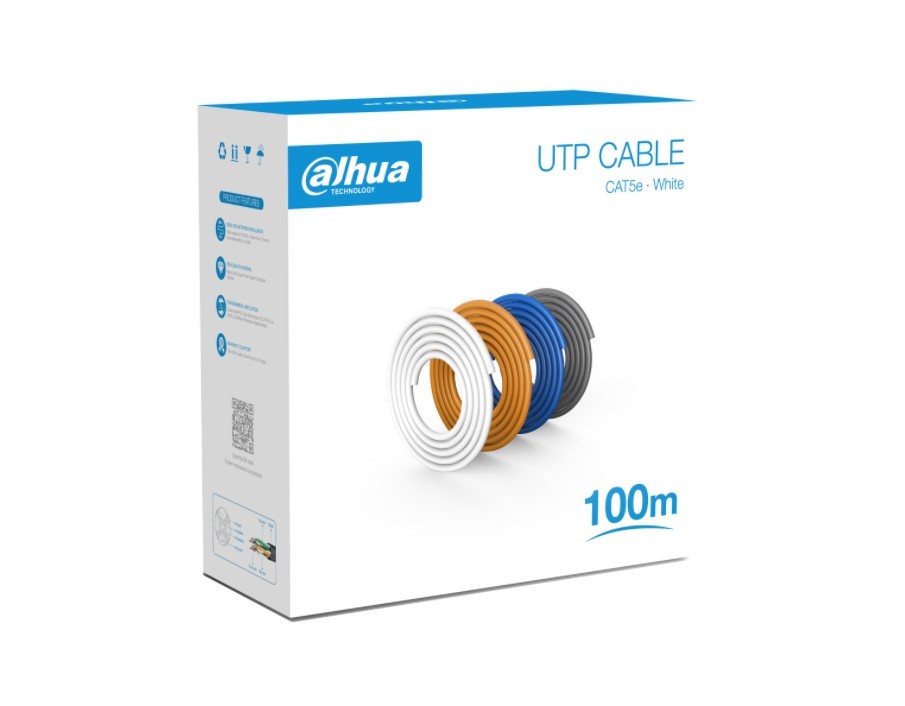 DH-PFM920I5-5EU-U-100.  ROLLO DE CABLE 100MTS. DAHUA UTP CAT5e Blanco